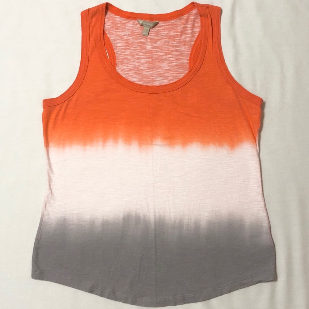 Banana Republic Ombré Tie-Dye Racerback Tank - L